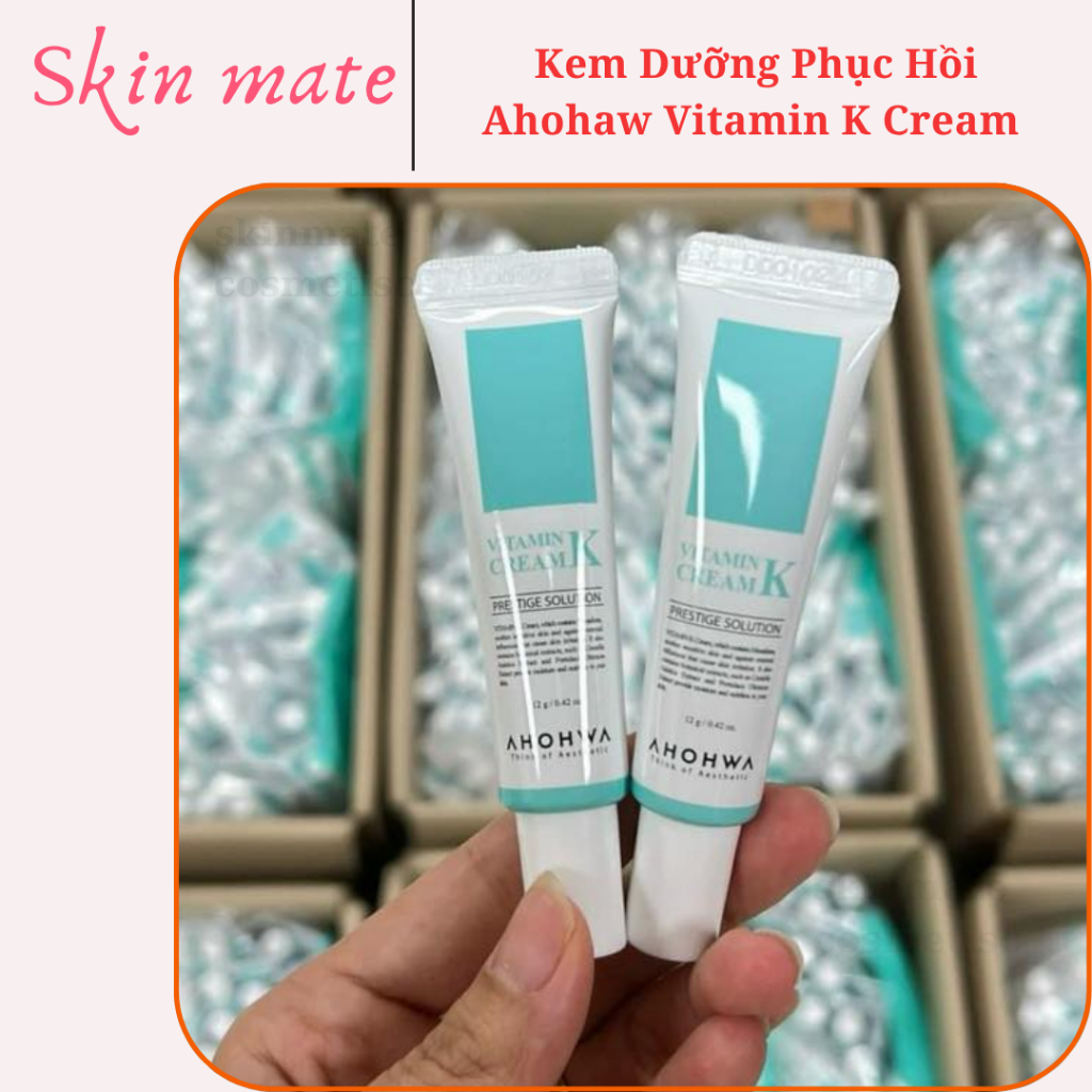 (Mini 12g) Kem Dưỡng Phục Hồi Ahohaw Vitamin K Cream Ahohwa