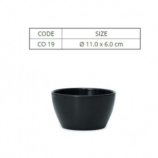 Chén Chè, Chén Chấm Màu Đen Nhựa Melamine