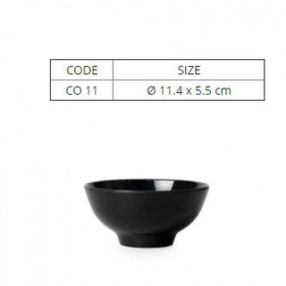 Chén Chè, Chén Chấm Màu Đen Nhựa Melamine