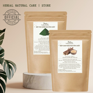 Combo dưỡng trắng mịn màng : Bột tảo xoắn spirulina 100gr + Bột cam thảo 100gr