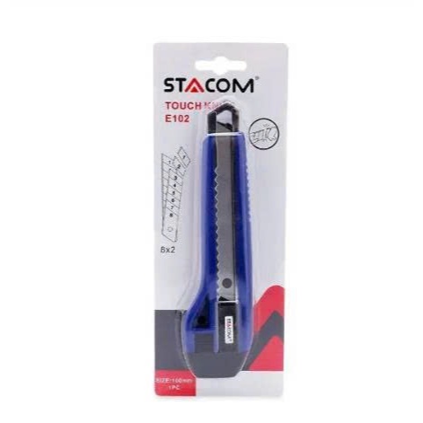 Dao rọc giấy lớn Stacom E102 dùng lưỡi 18mm