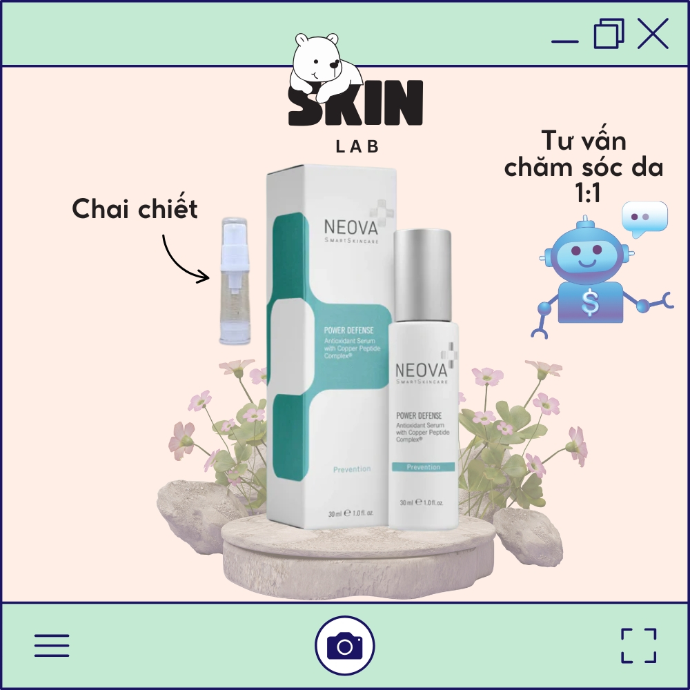 [NEOVA]_[CHIET 5 GRAM]_Serum chống oxy hóa, cải thiện màu da, chống lão hóa Neova Power Defense with