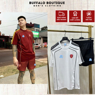 Bộ Quần Áo Nam Âysyuisdad Thêu CLB Arsenal Siêu Chất - Bộ Cộc Hè Nam Nữ Âysyuisdad Phối VIền Vai Cao Cấp