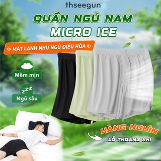 Combo 3 Quần Ngủ Cho Nam, Quần Đùi Nam Mặc Nhà Thseegun, Chất Liệu Thun Lạnh Micro ICE Siêu Thoáng Mát, Mềm Mịn, Co Giãn