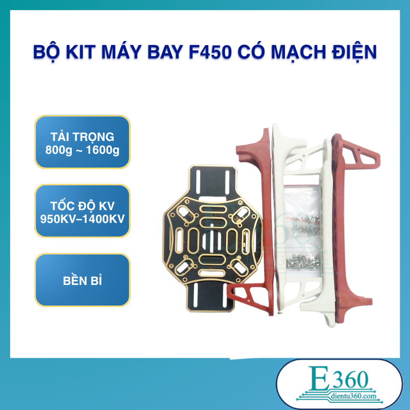 Bộ Kit Máy Bay F450 Có Mạch Điện