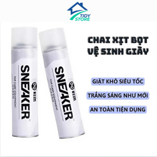 Chai xịt vệ sinh giày Sneaker đa năng, dung dịch vệ sinh giày dép cao cấp, bình xịt bọt tuyết vệ sinh khô giày 300ml