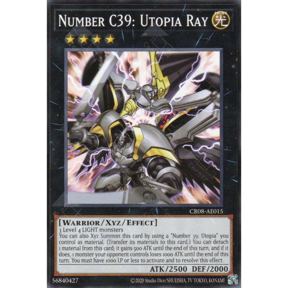 [KW2 Yugioh] [EN-AE] Thẻ bài CR08-AE015 Number C39: Utopia Ray – Common