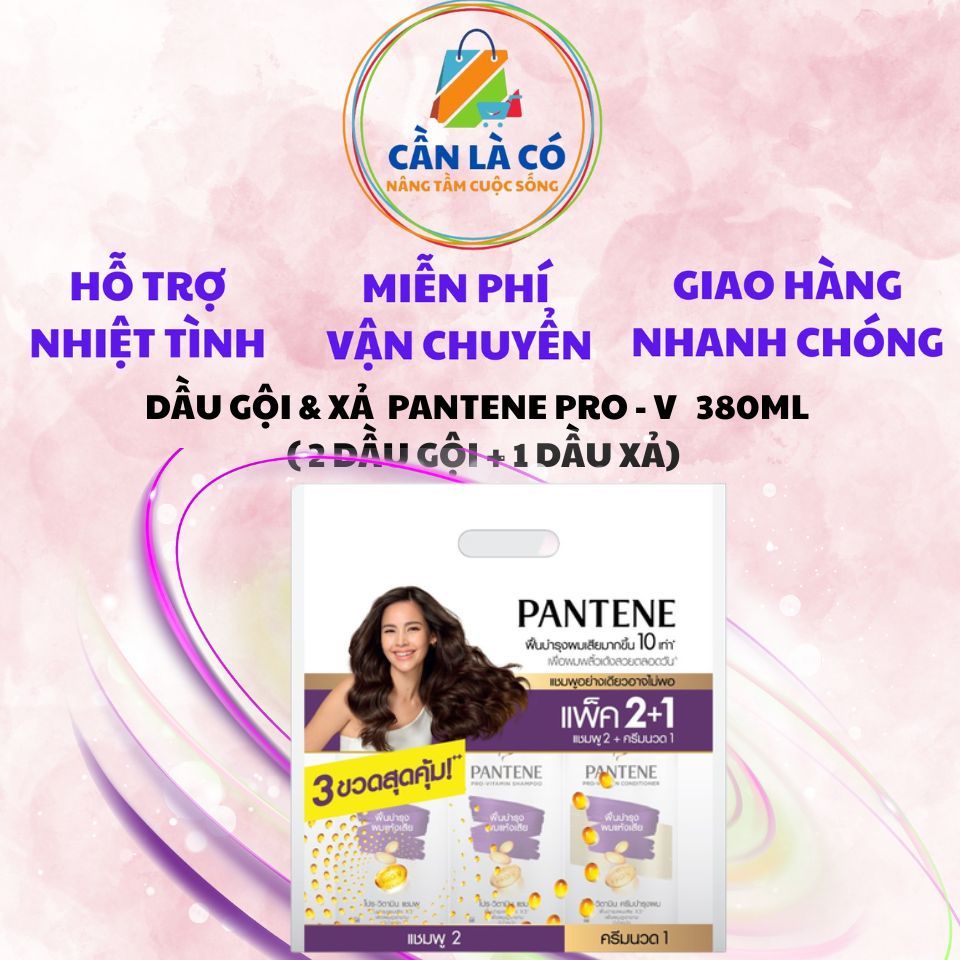 DẦU GỘI & XẢ  PANTENE PRO-V DAMAGE CARE 380ML  ( 2 DẦU GỘI + 1 DẦU XẢ)