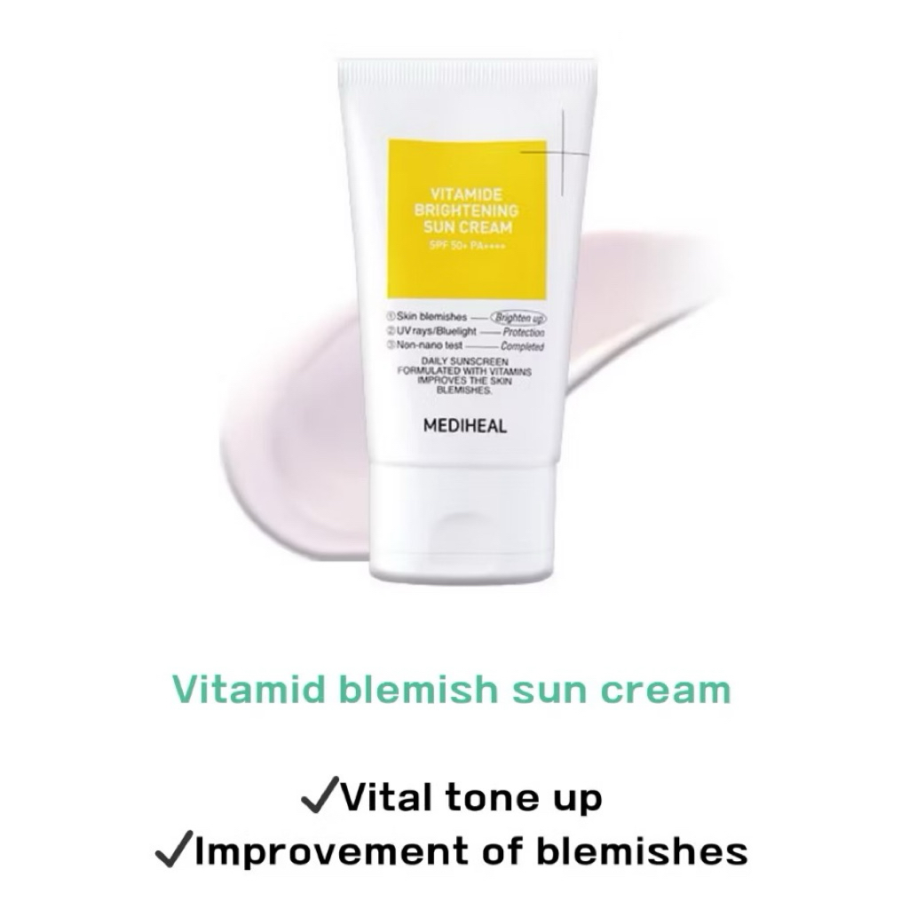 Kem chống nắng nâng tông  Vitamide Brightening Sun Cream MEDIHEAL