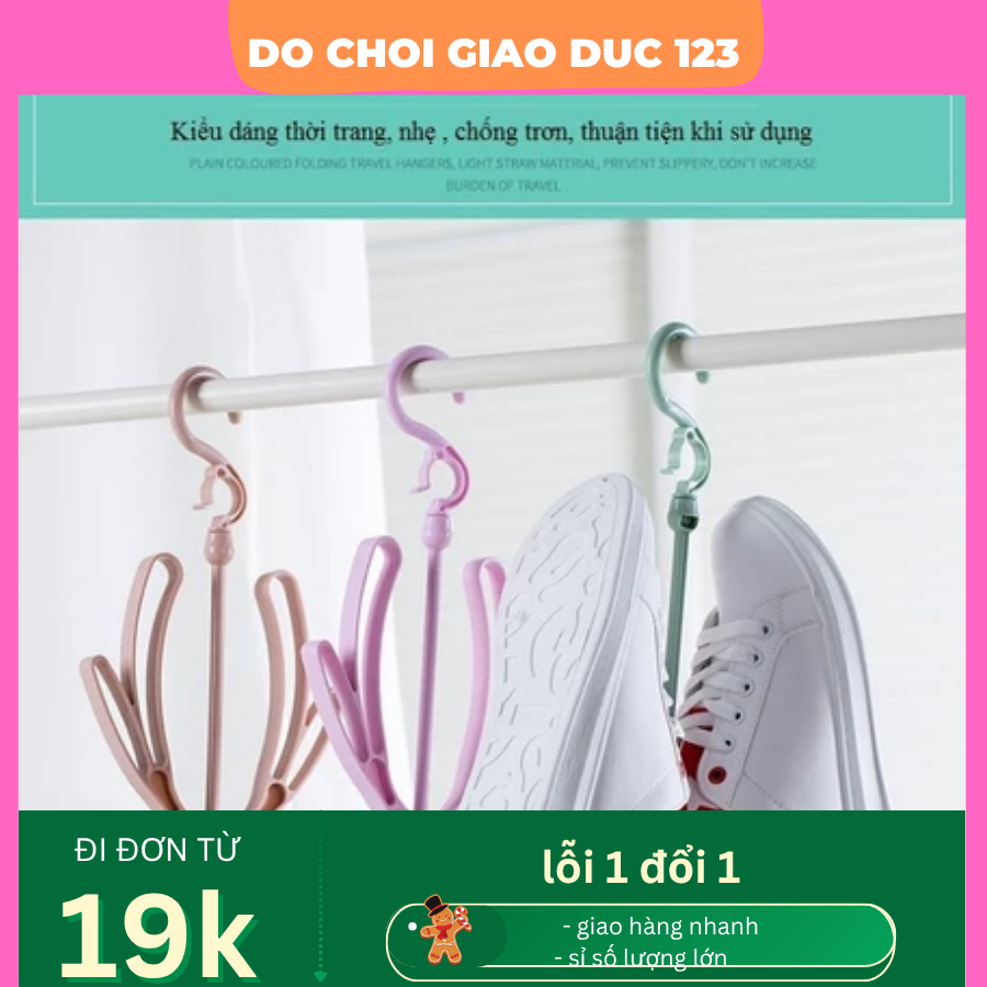 Móc Phơi Giày Dép Đa Năng(Nhựa 2 Ngạnh)