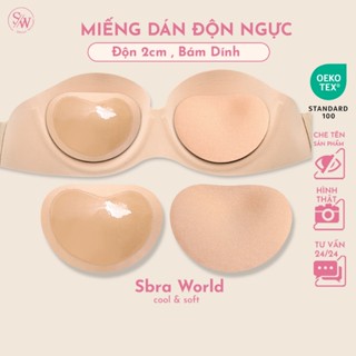 Miếng Dán Ngực Độn Tim SBRA Đệm 2cm Siêu Nâng Ngực Tái Sử Dụng SA07