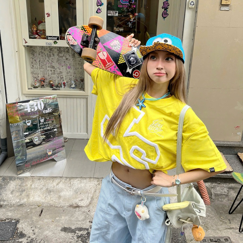 JS tee BOXY - Áo thun cổ tròn Thêu xù JS form rộng nam nữ unisex 🖤 Áo phông boxy Brand Jaystoree | BigBuy360 - bigbuy360.vn