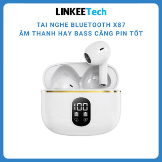 Tai Nghe Bluetooth X87 Không Dây Phong Cách Độc Đáo Âm Thanh Hay Cảm Ứng Thông Minh- LinkeeTech