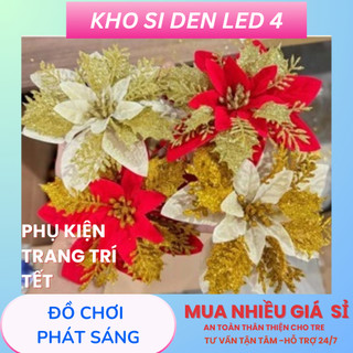 5 bông Hoa trạng nguyên  phụ kiện trang trí làm thấp oản lộc tháp nuóc ,tháp bánh trang trí tết
