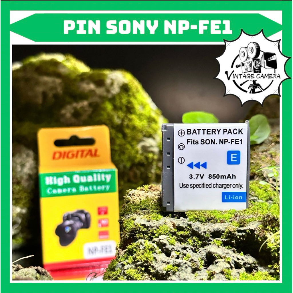 Pin Sony NP-FE1 dùng cho các máy ảnh sau:Sony Cyber-shot DSC-T7, Cyber-shot DSC-T7/B; Cyber-shot DSC