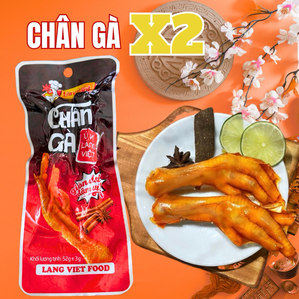 Combo 15 Chân gà X2 /1 Bịch 52g