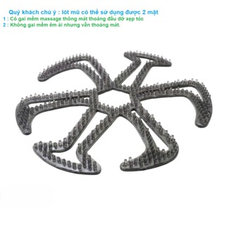  Miếng lót mũ bảo hiểm 6 nhánh thoáng khí,chống biến dạng bên trong.Miếng lót đệm bảo vệ đầu 