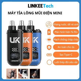 Máy cắt tỉa lông mày lông mũi điện mini UNKA, Sử dụng pin sạc, Vệ sinh dễ dàng - MGM