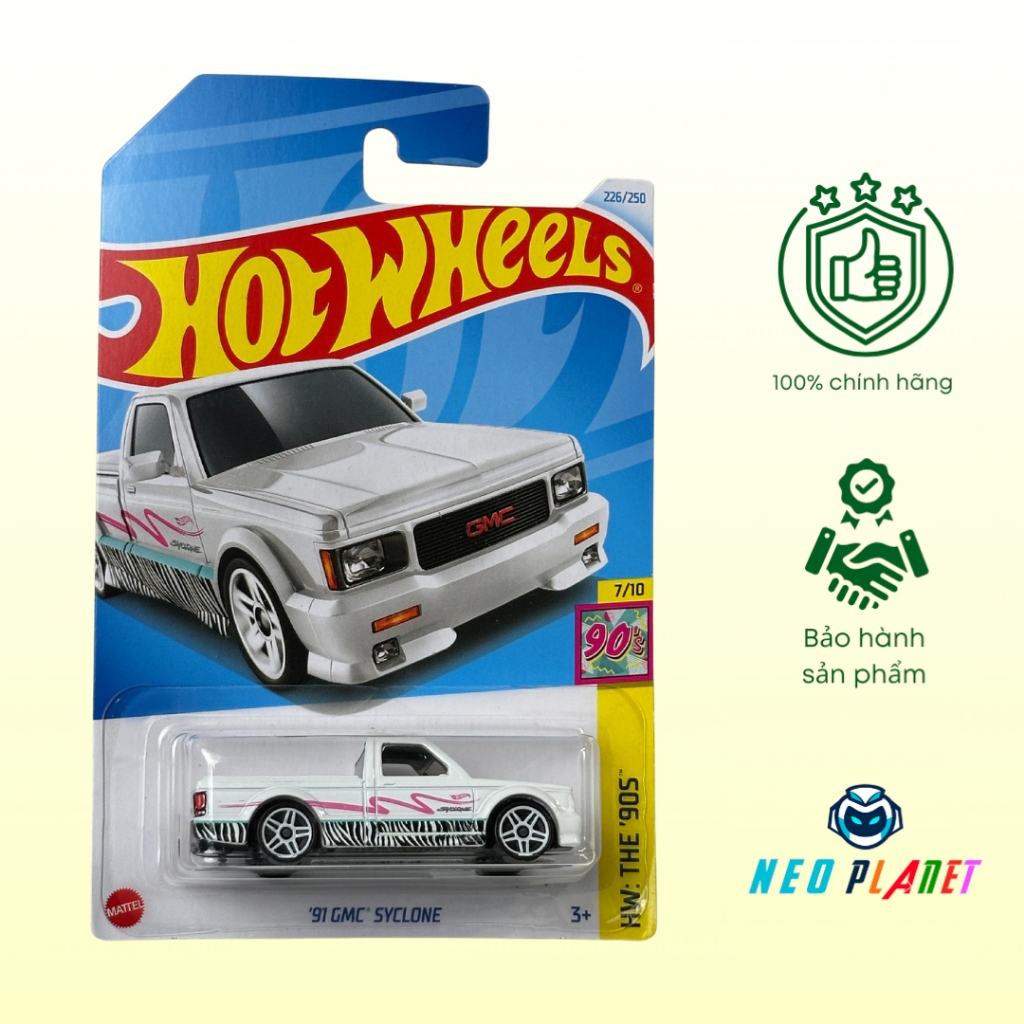 Xe mô hình Hot Wheels basic 91 GMC SYCLONE