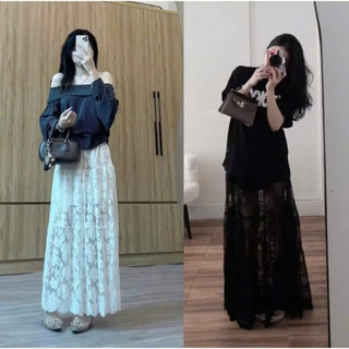  Bigsize 60-90kg  chân váy ren dài 92-95cm nha 103  