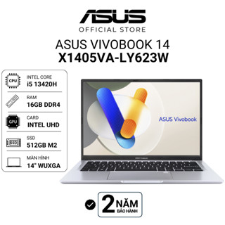Laptop Asus Vivobook 14 X1405VA-LY6W Intel i5-13420H | 16GB | 512GB | 14" WUXGA | Win 11 Bạc