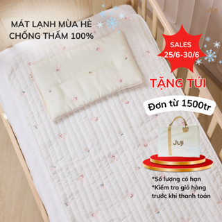 [Mẫu Rắn mới về] Thảm Điều Hòa Chống Thấm JUJI Cho Bé, Thảm Thay Tã Bỉm Cho Bé Phong Cách Hàn, Tấm Lót Chống Thấm Cho Bé