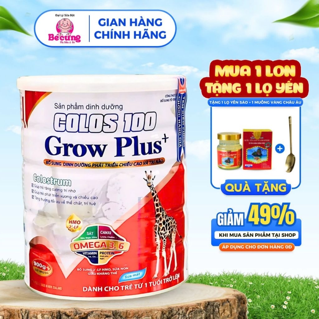 SỮA BỘT COLOS 100 DÀNH CHO TRẺ PHÁT TRIỂN CHIỀU CAO TRÍ NÃO