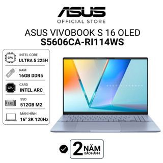 Laptop ASUS VivoBook S 16 OLED S5606CA-RI114WS Ultra 5 225H | 16GB | 512GB | Intel Arc |16" 3K 120Hz