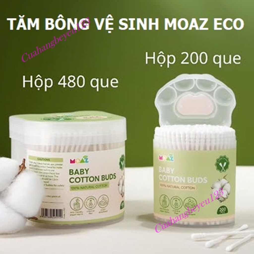 Tăm Bông Vệ Sinh Trẻ Em Moaz Eco - Sản Phẩm Mới Của Moaz Bebe
