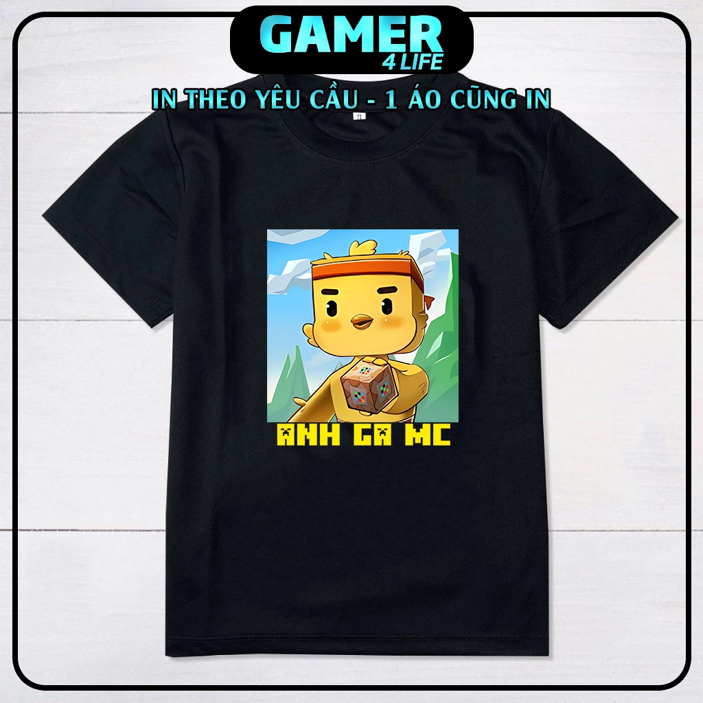 BST Áo Thun Anh Gà MC - HeroBrine Minecraft - Tung Tung Tung Sahur - Games Blox Fruits