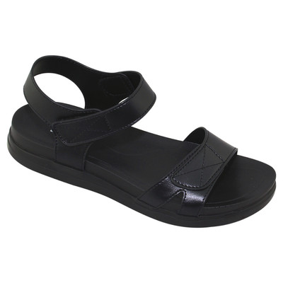 Sandal đế bằng nữ Bita's SHANA.12 (Đen + Kem + Nâu Kaki)