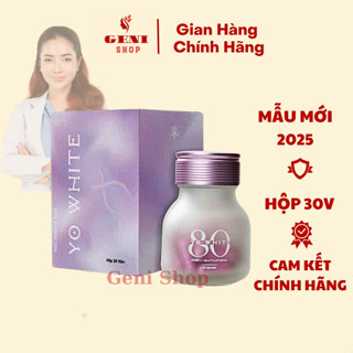 Viên Uống Trắng Da Yo White 80, Viên Trắng Da Chống Nắng Nội Sinh Yo White 80 GeniShop Giúp Da Trắng Sáng Dưỡng Da
