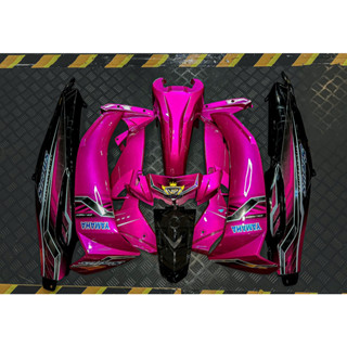 Dàn áo xe Sirius 110/50cc Hồng Candy Phối Đen Nhựa ABS cao cấp Tặng Tem PVC 3 lớp