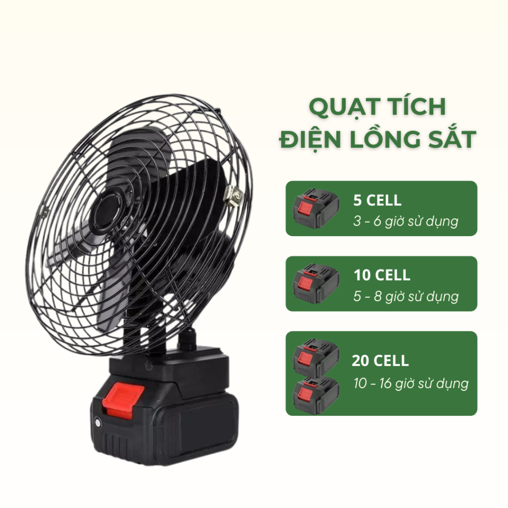 Quạt Tích Điện Để Bàn DIDOOGLT - Quạt Tích Điện Lồng Sắt 2 Cấp Độ Gió Sử Dụng Liên Tục Nhiều Giờ | BigBuy360 - bigbuy360.vn