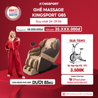 Ghế massage toàn thân Kingsport G85 con lăn di động 3D, con lăn bắp chân chuyên biệt