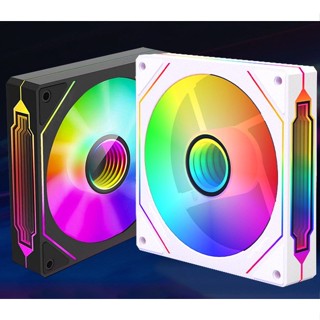 Quạt tản nhiệt Fan led vô cực Cắm thẳng trực tiếp chân molex của nguồn máy tính, kích thước 12cm