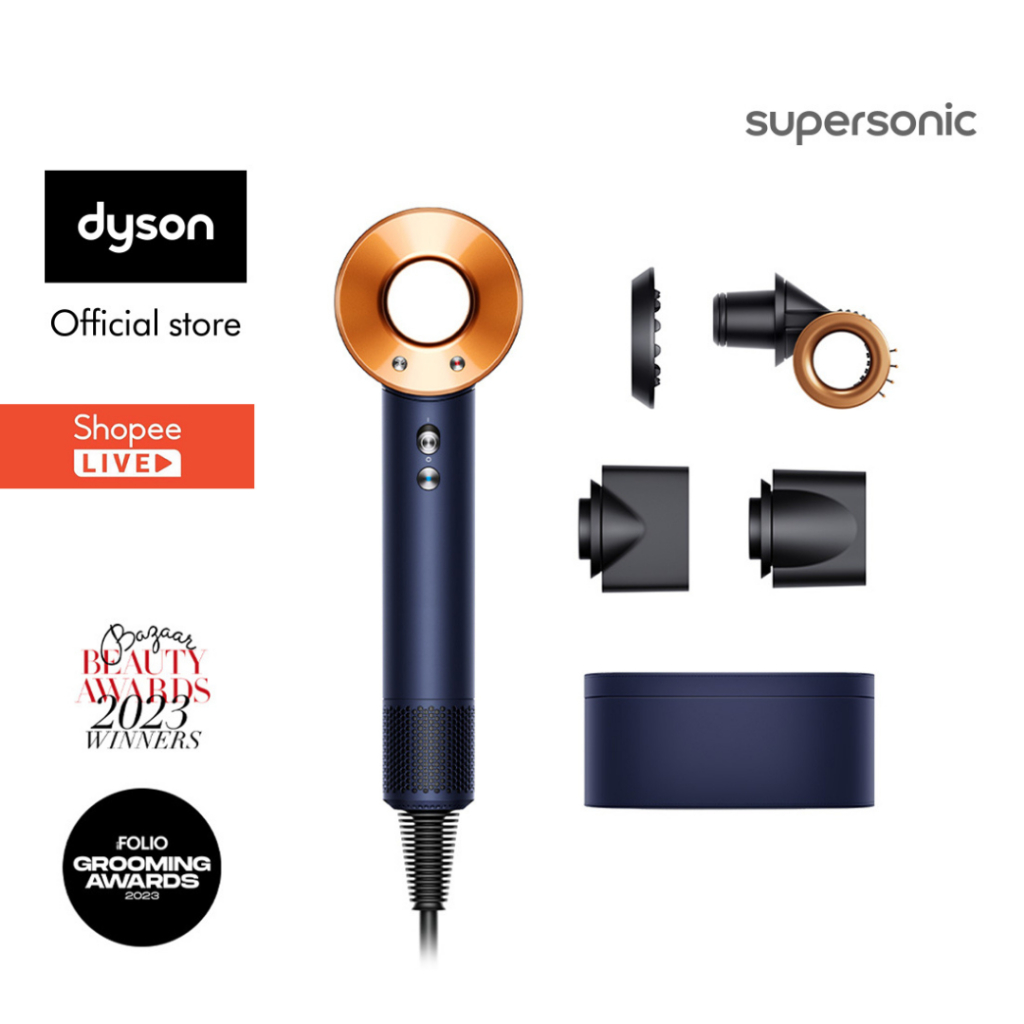 [Shopee Live x Dyson] Máy sấy tóc Dyson Supersonic ™ HD15 (Xanh phổ Vàng Đồng)