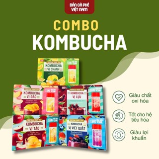 [TẶNG BÌNH] Trà Kombucha Mix 8 Vị Trái Cây Tươi Detox Giúp Đẹp Da, Dáng Thon, Dễ Uống, Thơm Ngon