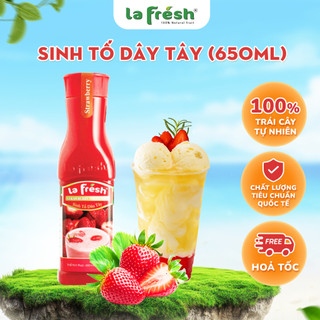 Sinh tố dâu tây lafresh – hương vị trái cây tự nhiên, dễ pha chế tại nhà