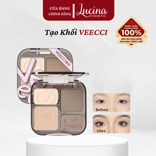  Bảng Phấn Tạo Khối VEECCI Hightlight Bắt Sáng Tự Nhiên Tích Hợp Má Hồng Lâu Trôi Chống Nước LUCINA COSMETICS 