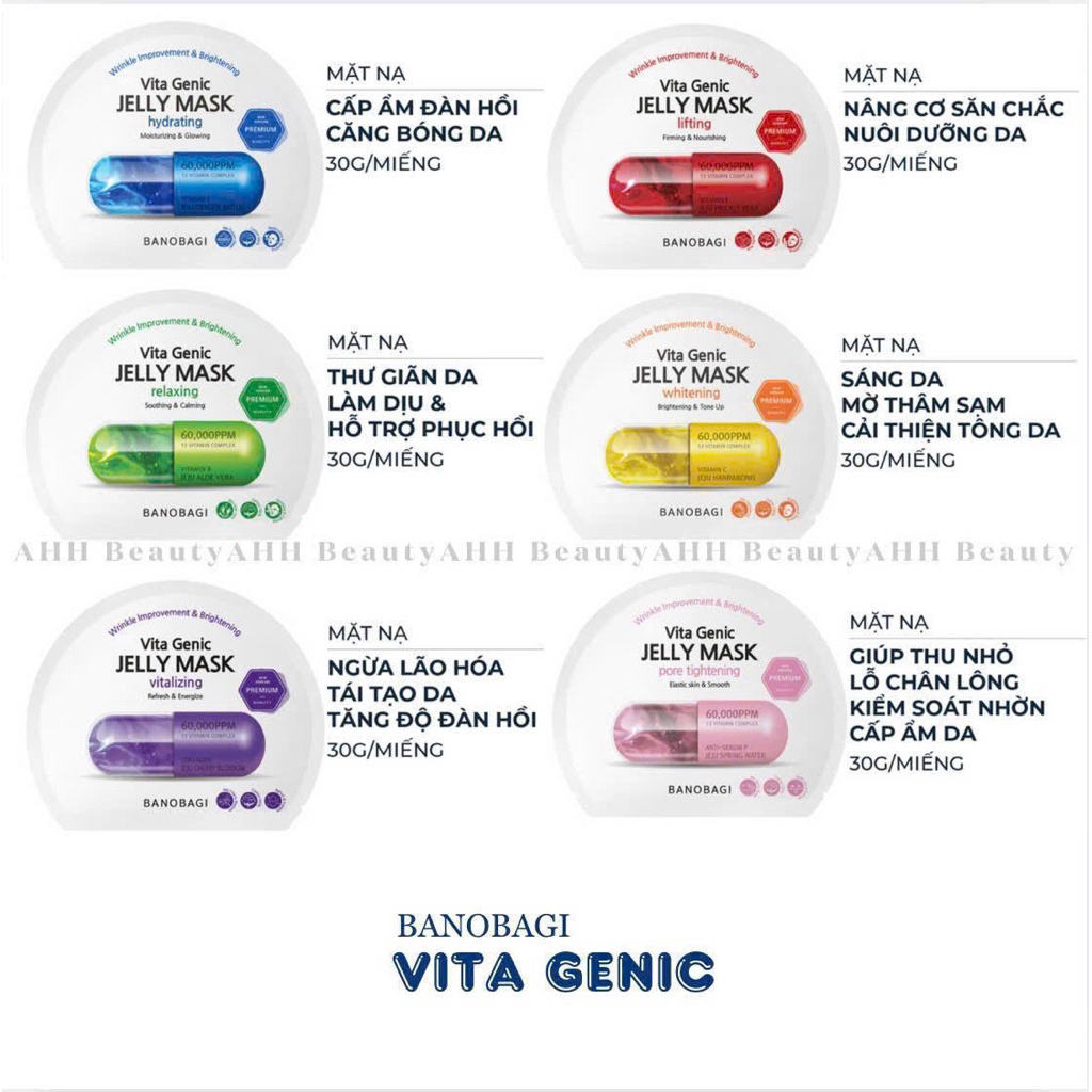 Miếng Mặt nạ Banobagi Cung Cấp Vitamin Cho Da Banobagi Vita Genic Jelly Mask (30ml )