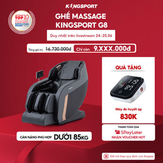 Ghế massage toàn thân KINGSPORT G8 công nghệ làm ấm Warmtech, túi khí toàn thân massage nhiều cấp