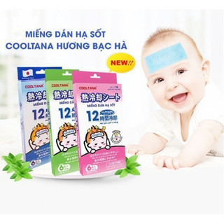  Dán Hạ Sốt Cooltana cho trẻ em Công Nghệ Nhật Bản miếng dán hạ sốt cho bé dán hạ nhiệt độ 