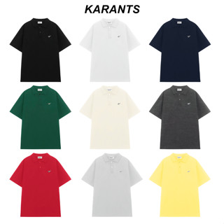 Áo Polo Trơn Logo Kim Loại Karants Cotton Cá Sấu 250gsm Premium Form Oversize Nam Nữ Unisex Menswear- KR215