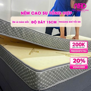Nệm dày 15cm cao su non đủ size nệm Việt Mỹ Latex giao hàng toàn quốc bảo hành 10 năm