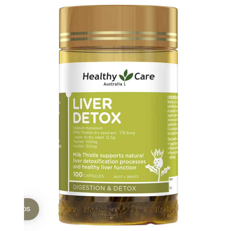 Viên uống giải độc gan Liver Detox, Healthy Car Liver Detox, 100 viên ( Gan HC )