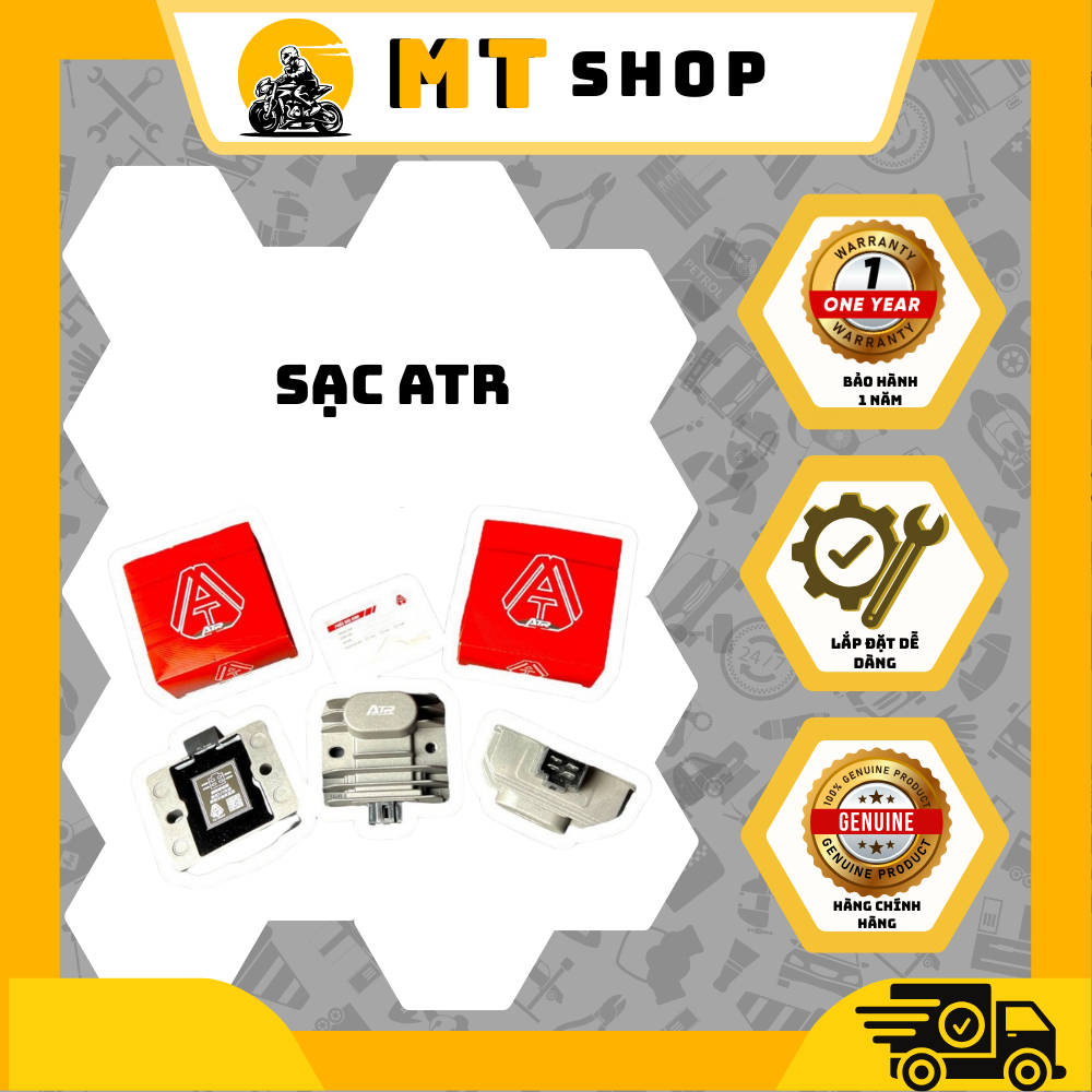 Sạc Tăng Dòng ATR Dùng Cho Tất Cả Xe Máy, Bảo Hành 12 Tháng Từ ZED LIGHT