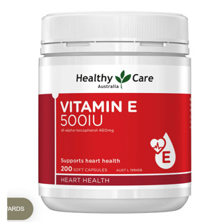 (date T10/2026) Viên uống bổ sung Vitamin E Healthy Care Vitamin E 500iu, 200 viên ( vtm E HC )