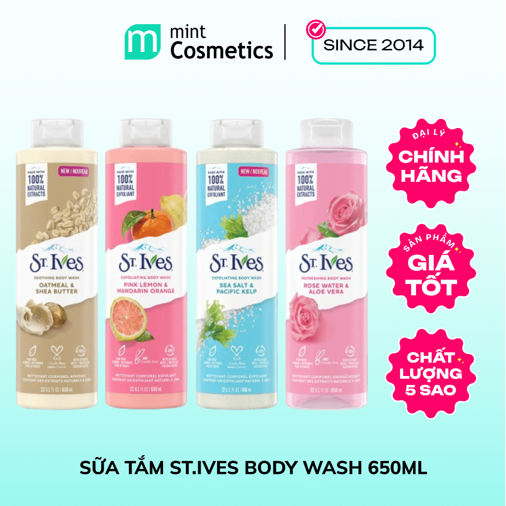 Sữa Tắm St.Ives Body Wash 650ML