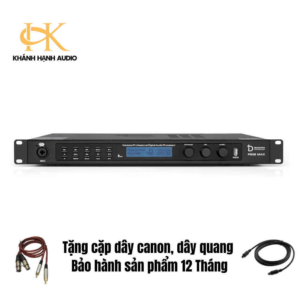 Vang số dBacoustic PRO2 MAX tích hợp Bluetooth, Optical Phiên bản mới nhất của dbacoustic